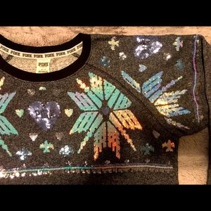 Victoria’s Secret Snowflake Sequin Pullover